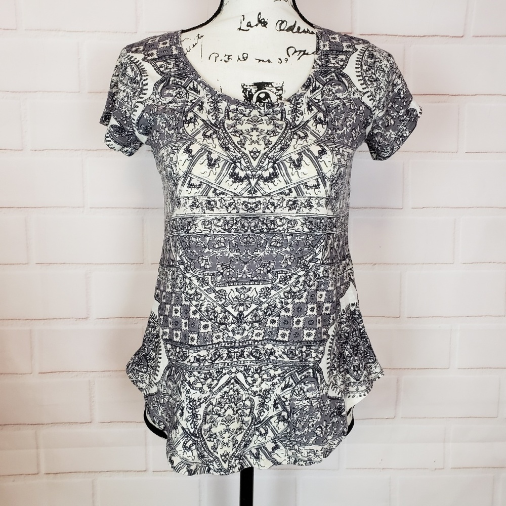 Lucky Brand Peasant Blouse Size XS